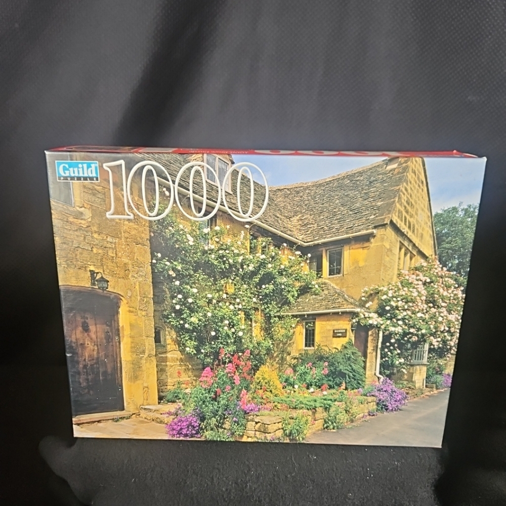Guild 1000 Piece Jigsaw Puzzle Cottage Cotswold England Factory Sealed